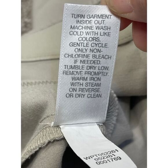 J. Jill womens essential slim ankle pants sz 8 cream stretch casual trouser - Picture 11 of 12